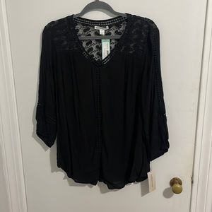 Black blouse, Medium, stitch fix